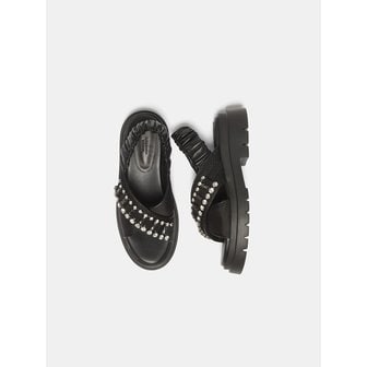 슈콤마보니 Jewelry band sandal (black)_DG2AM25008BLK