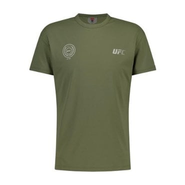 UFC SPORT 플레이어 머슬핏 반팔 티셔츠 카키 U4SSV2157KH