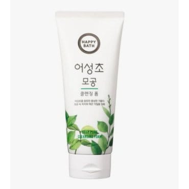 신세계 규격 아모레 해피바스 어성초 모공 클렌징 폼 200g