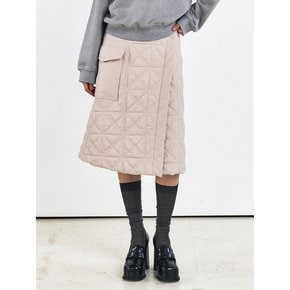 EMBROIDERY PADDING WRAP SKIRT [3COLORS]