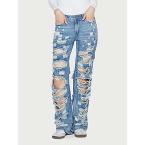 HEAVY IRREGULAR RIPOFF JEANS