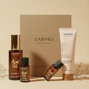 [기프트박스] 딥 모이스처 헤어케어 세트 / 아사이오일 70ml +카카우 마스크 150ml