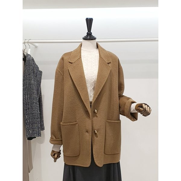 [파주점] 쥬크 주크 루즈핏 캐시미어혼방 싱글 코트 V254MSG966