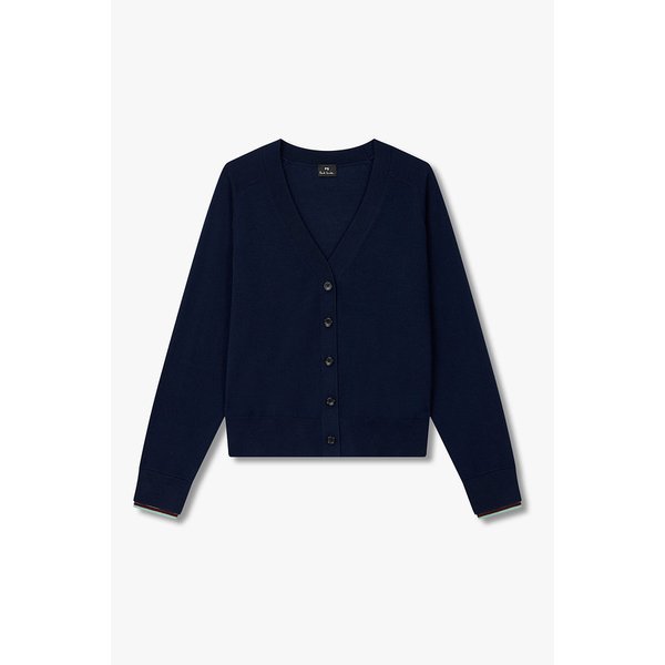 [PS PAUL SMITH] 여성 브이넥 울 니트 가디건 5745328112000