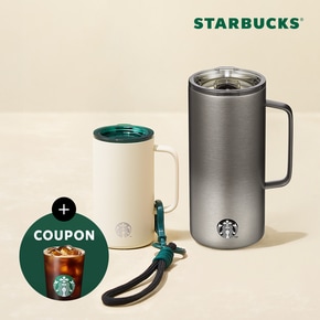 [최종가 46,980원+7%적립][스타벅스] [탱크 듀오] 시그니처 미니 + 블랙 503ml