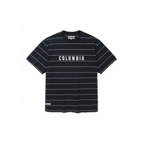 SIMPLE LOGO STRIPE S/S T-SHIRTS 크라운네이비