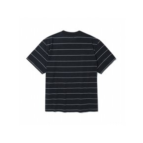 SIMPLE LOGO STRIPE S/S T-SHIRTS 크라운네이비