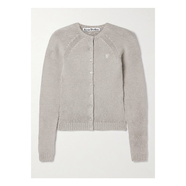 자수  코튼 혼방 가디건 그레이 46376663162871138