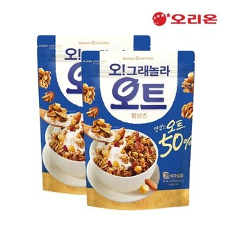  오리온 마켓오 오!그래놀라 오트 통넛츠 360g x 2개