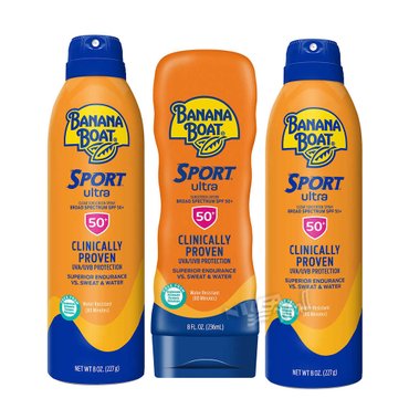  바나나보트 울트라 스포츠 선크림(236ml)+스프레이(227g) 2개 SPF50 BANANA BOAT SPORT ULTRA SU