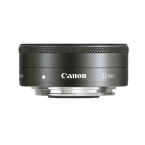 캐논 Canon 단초점 광각 렌즈 EF-M22mm F2 STM 미러리스 일안 대응 캐논 EF 마운트 블랙, 블랙