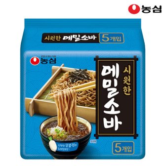 농심 메밀소바 127g x 5봉