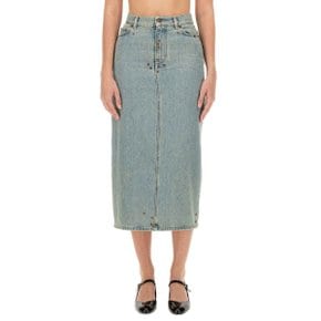 Womens Skirt 01185422_0349 DENIM