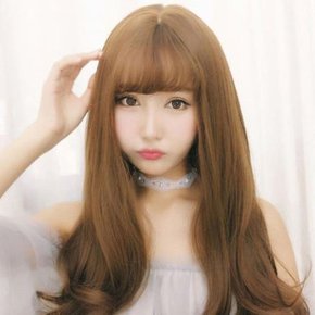 웨이브롱 자모던연스러운 여신머리 예쁜가발 (망포함)