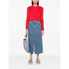 26 FW 써네이 로고 패치 데님 스커트 RTWWSKR006DEN015 TP429710420
