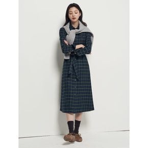 타탄체크 셔츠 원피스  그린 (BF5X71C03M)
