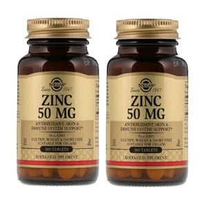 아연 zinc 징크 50mg 100정 X 2통