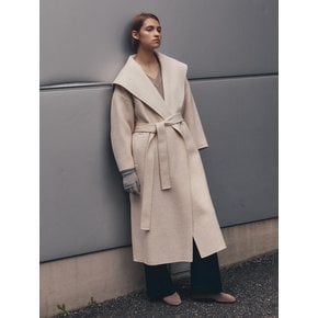 HANDMADE WIDE COLLAR ROBE LONG COAT