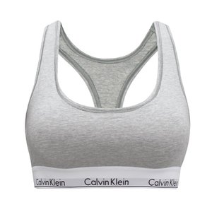 Calvin Klein 캘빈클라인 언더웨어 CK 여성 모던 코튼 레이서백 논패드 브라렛 속옷 그레이 F3785-020