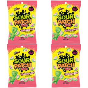 사워패치키즈 수박맛 소프트 앤 츄이 캔디 젤리 SOUR PATCH KIDS Soft & Chewy Candy 226g 4개