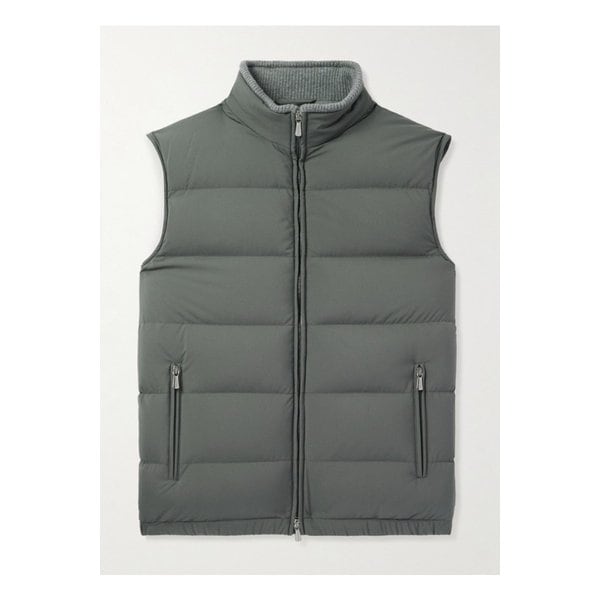 슬림핏 퀼팅 레인 시스템® 셸 다운 질레 그레이 1647597345219179