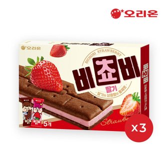오리온 비쵸비 딸기 5P (125g) x 3개