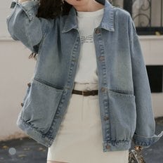 카라 (77까지)오픈빅포켓데님자켓_A5S0486