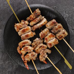 [야키꼬치] 돌돌 삼겹말이꼬치 6개입 x 1팩 (데리야끼소스 증정)