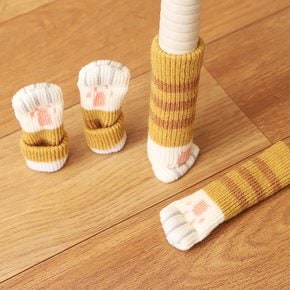 귀여운 고양이 의자양말 의자발커버 다리 캡 기스방지