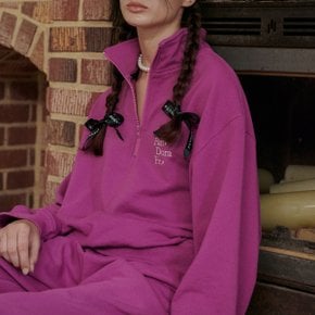 Half Zip-up Sweatshirt Violet