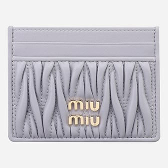 미우미우 [시흥점] 6S 5MC076 AFPP F0230 마테라쎄 카드 지갑 위스테리아