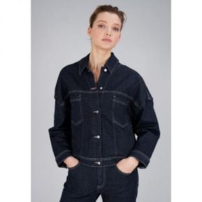 True Religion 트루 종교 앰버 원사 - 데님 재킷 다크 블루 7669752