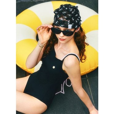 르꼬끄 [이월][60% OFF] 베이직 모노키니 수영복 BLK / QP222SSW53