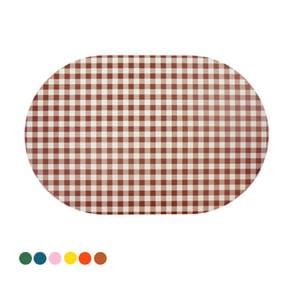 [무케] 페니체_체크 테이블매트 (5colors) 미끄럼방지 방수 식탁보