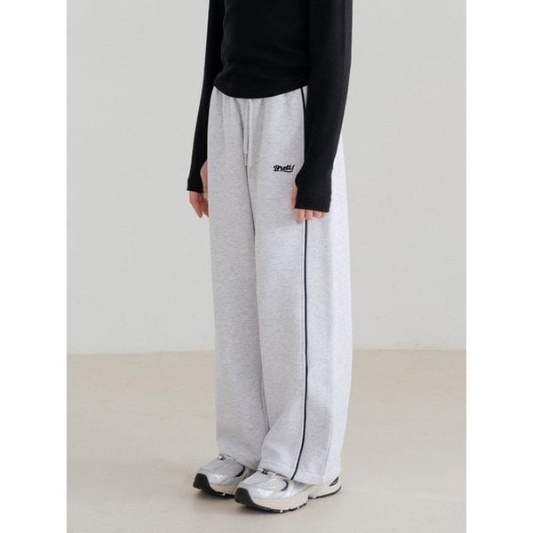 캠퍼스 네이비 파이핑 스웻팬츠