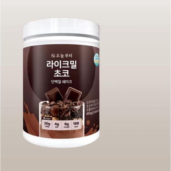 오늘부터 라이크밀 초코맛 450g 단백질 쉐이크 프로틴 맛있는 식사대용 한끼 대 (S43947412)
