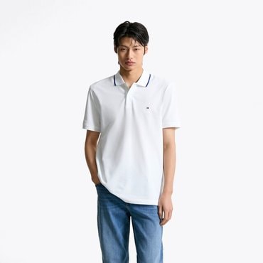 타미힐피거 [타미힐피거남성] 티핑 폴로셔츠 (T12F3TKT350MT1YBR)