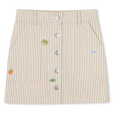 겐조키즈 FRUITS STICKERS  스트라이프 스커트 {Z255/SS  Z255AGS312 ]