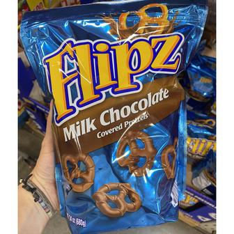  플립즈 밀크초콜렛 프리첼 Flipz Milk Chocolate Covered Pretzels 24 oz