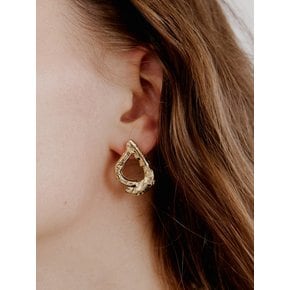 Crushed Water drop Earrings