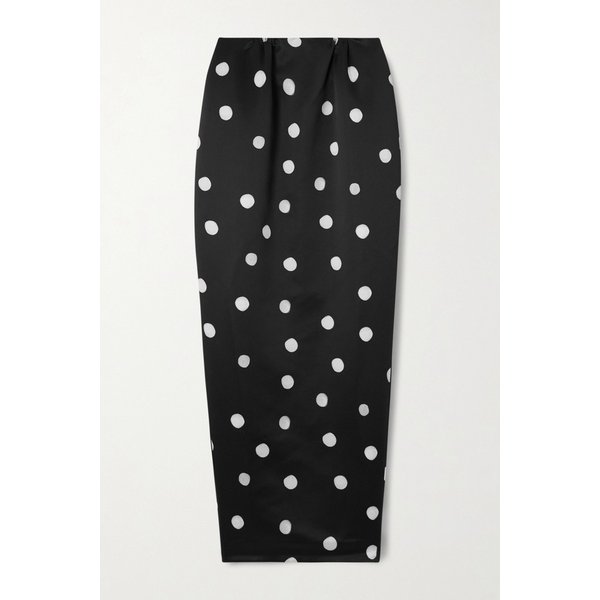 베르나데트 다미안 폴카닷 듀체스 새틴 맥시 스커트 46376663162921741