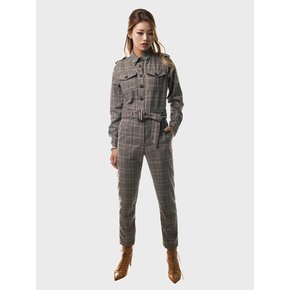 Wales Check Belted Jumpsuit(UNISEX)_UTP-FJ05