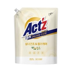 액츠 더블케어 플러스 세탁세제 2.2L X 1개