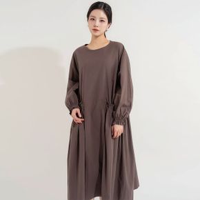 마렌 벌룬 슬리브 셔링 원피스_P439174319