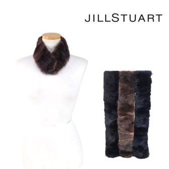 질스튜어트뉴욕 [질스튜어트] JILLSTUART 엘라밍크 퍼 머플러 JEFH080BKF