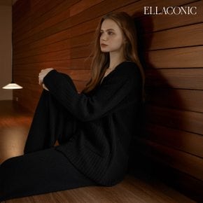 [런칭가89,000원→2만원 ↓] 엘라코닉 ITALY얀  캐시울 혼방 니트 팬츠