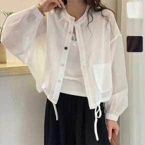 델슈 시스루 썸머 스트링 자켓