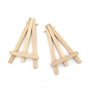 카운터안내거치대 메모접이식받침대 미니이젤 나무재질탁상 70x125mm