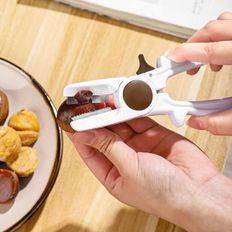 핫트랙스 밤가위 밤 까기 기계 밤껍질 견과류 가위 화이트 K971