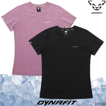 다이나핏 YWM23255[다이나핏]여성 프레쉬 냉감 우븐소재 아이스핏 브이넥 반팔티셔츠 (기존가 69,000원)